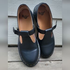 Polley Smooth Leather Mary Janes Doc Martens L9